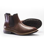 Botina Chelsea Arizona Solagro Masculina em Couro Marrom Escuro