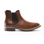 Botina Chelsea Arizona Solagro Masculina em Couro Marrom Escuro