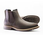 Botina Chelsea Crazy Horse Solagro Masculina em Couro Tabaco