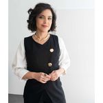 Colete Irregular Marina Preto