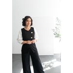 Colete Irregular Marina Preto