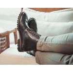 Bota Brogue Ravena Couro Preto 