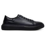 Tênis Casual Comfort Stepper Chicago Couro Preto 