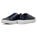 Tênis Casual Comfort Stepper Couro Chicago Marinho