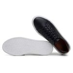 Tênis Casual Comfort Stepper Chicago Couro Legítimo Preto 