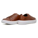 Tênis Casual Comfort Stepper Chicago Couro Whisky