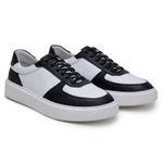 Tênis Casual Comfort Stepper Boston Couro Legítimo Preto 