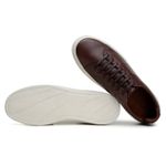 Tênis Casual Comfort Stepper Denver Couro Café