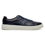 Tênis Casual Comfort Stepper Denver Couro Marinho