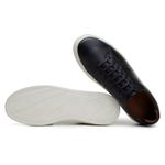 Tênis Casual Comfort Stepper Denver Couro Preto