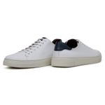 Tênis Casual Comfort Stepper Austin Couro Whisky Branco