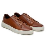 Tênis Casual Comfort Stepper Austin Couro Whisky
