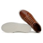 Tênis Casual Comfort Stepper Austin Couro Whisky