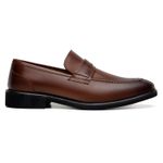 Sapato Masculino Loafer Milan Couro Havana