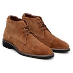 Bota Masculina Ankle Boot Milan Camurça Castanho