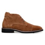 Bota Masculina Ankle Boot Milan Camurça Castanho