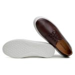 Tênis Casual Comfort Stepper Tulsa Couro Café