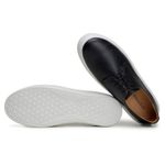 Tênis Casual Comfort Stepper Tulsa Couro Preto
