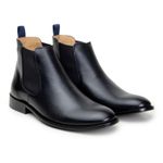 Bota Masculina Madrid Chelsea Couro Preto 