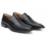 Sapato Lisboa Loafer Couro Preto