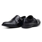 Sapato Masculino Monk Strap Salerno Couro Preto 