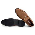 Sapato Masculino Bari Loafer Camurça Castanho