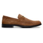 Sapato Masculino Bari Loafer Camurça Castanho