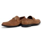 Sapato Masculino Bari Loafer Camurça Castanho