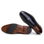 Sapato Masculino Wholecut Tulsa Couro Preto
