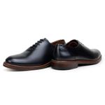 Sapato Masculino Wholecut Tulsa Couro Preto