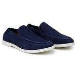 Mocassim Masculino California Couro Navy Blue
