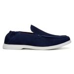 Mocassim Masculino California Couro Navy Blue