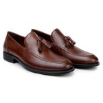 Sapato Loafer Detroit Couro Conhaque 