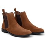 Bota Masculina Chelsea Munique Camurça Castanho