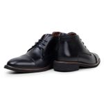 Bota Masculina Ankle Boot Milan Couro Preto