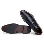 Bota Masculina Ankle Boot Milan Couro Preto
