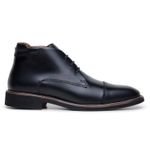Bota Masculina Ankle Boot Milan Couro Preto