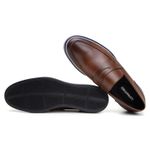 Sapato Loafer Moscou Couro Havana