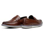 Sapato Loafer Moscou Couro Havana