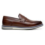 Sapato Loafer Moscou Couro Havana