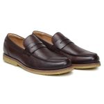 Sapato Masculino Loafer Atenas Café