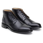 Bota Masculina Ankle Boot Roma Couro Preto