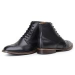 Bota Masculina Paris Brogue Couro Preto