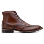 Bota Masculina Paris Brogue Couro Whisky 