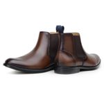 Bota Masculina Berlim Chelsea Couro Havana