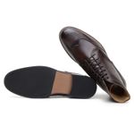 Bota Masculina Paris Brogue Couro Chocolate