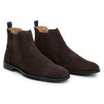 Bota Masculina Berlim Chelsea Camurça Café