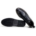 Coturno Masculino Ravena Couro Preto