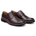 Sapato Masculino Derby Ravena Couro Café