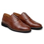 Sapato Masculino Oxford Veneza Couro Whisky